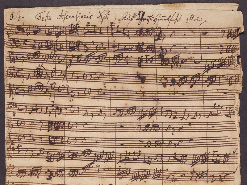 Johann Sebastian Bach's cantata 'Auf Christi Himmelfahrt allein' &copy; Bodleian Libraries, University of Oxford